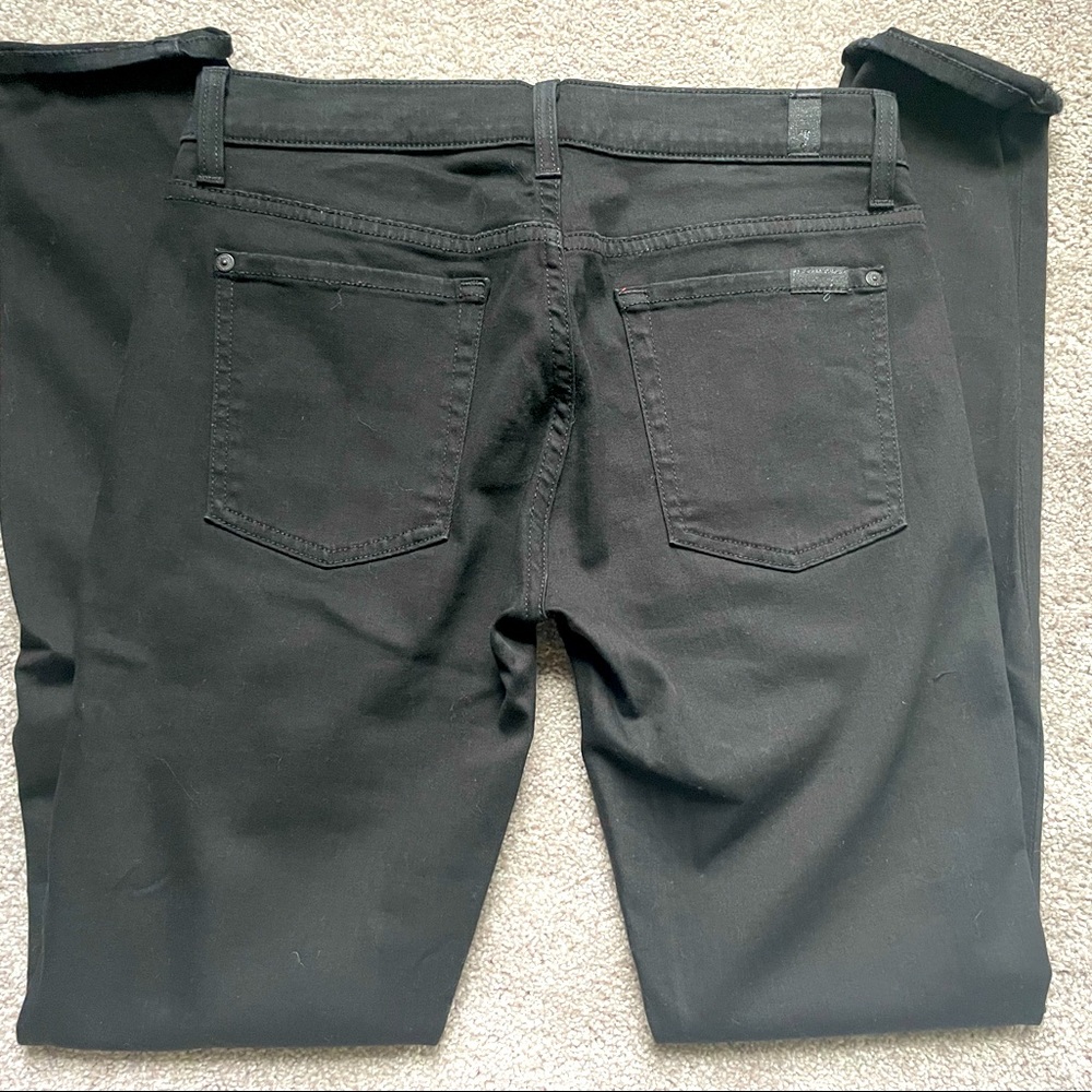 Black Seven 7 for all mankind “the skinny” stretch jeans sz.27 x 31 Low-mid rise